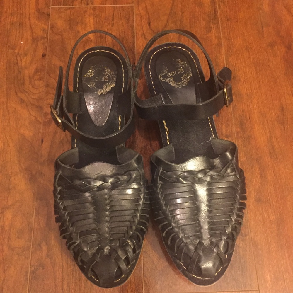 Boho sandal heels